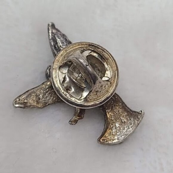 Vintage Angel Pin Silver Tone Religious Brooch - Picture 3 of 5